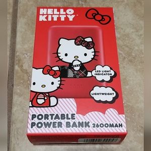 Sanrio Hello Kitty 2600 Mah Portable Battery Power Bank Charger (Red)